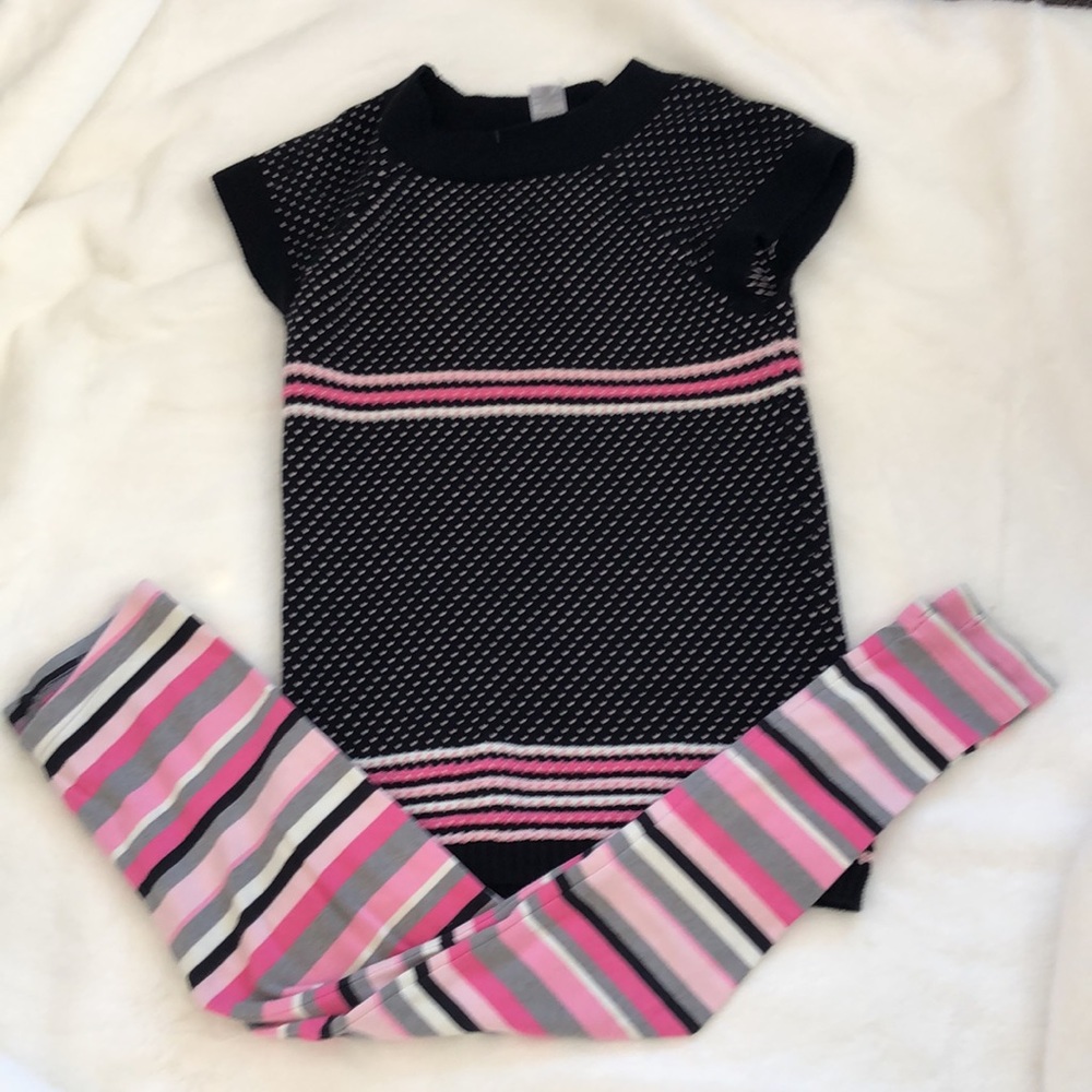 Gymboree fair isle/striped sweater set size 10/12